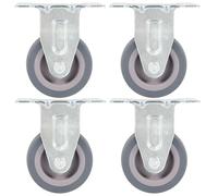 8x Roulettes Fixes 50 mm Chariot Roulant Etagère à Livre Table Basse vidaXL