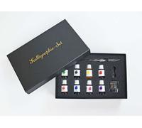 8x Set de calligraphie Stylo en verre 11 pièces Coffret cadeau Art de l'écriture Set d'encres Créatif Art de l'écriture Belle écriture