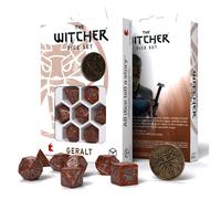 8x Set De Dés The Witcher Geralt Chasseur De Monstres RPG Tabletop Q-Workshop