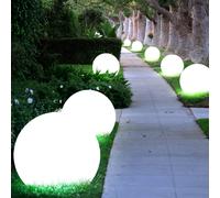 8x Solaire LED Boule Extérieur Zone Fiche Lumières Terrasse Jardin Pointe Lampes