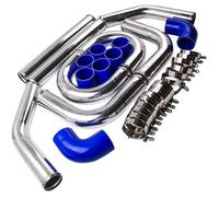 8x Universel 2.5"" Turbo Intercooler FMIC Turbo Hard pipe Piping Kit DIY Voiture