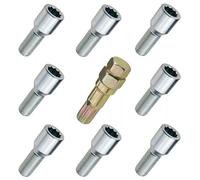 8x vis de roue à tête conique, M12x1.25, longueur du filetage : 36mm SW 10R