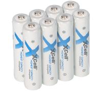8X XCELL Micro AAA Accumulateur Ni-MH 1,2V 1150mAh