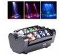 8x10W Disco D'araignée Effet de lumière,RGBW Lyre LED avec Contrôle du Son et DMX512, 7 / 15CH Lumiere dj pour Club Bar Disco Show