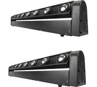 8x12W Lumière rayonnante, éclairage LED RGBW, canaux deDMX, 2 pièces 8x12W, fiche EU