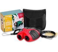 8X21 Compact Résistant Aux Chocs Jumelles Pour Enfants,3-12 Ans Fille Regardant Des Animaux Sauvages Ou La Randonnée Des Jouets Pour Enfants(Rouge)[Z265]