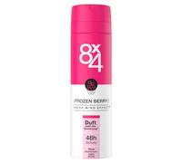 8X4 Déodorant en spray Frozen Berry au parfum fruité et floral, rafraîchissant sans aluminium (ACH) avec 48h de protection pour tous les types de peau (150 ml)