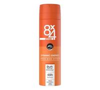 8x4 Lot de 6 déodorants en spray pour homme N° 20 (Dynamic Energy) - Sans aluminium - 150 ml