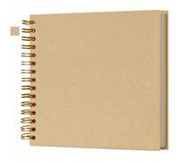 8x8 pouces/10x10 pouces Album scrapbooking DIY 40 pages/20 feuilles, couverture rigide en papier kraft. Album photo pour mariage et anniversaire de famille 10in-40 Pages,8in-40 PagesUnicolorePapetier