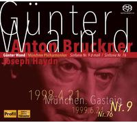 ブルックナー : 交響曲 第9番 | ハイドン : 交響曲 第76番 (A.Bruckner : Symphonie Nr. 9 d-moll , J. Haydn : Symphonie Nr. 76 / Gunter Wand , Munchner Philharmoniker) [SACDシングルレイヤー] [直輸入盤・日本語帯&解説付]