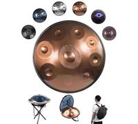 9/10/12 Notes Ensembles De Batterie Handpan - Instrument À Percussion En Acier De Tambour À Main, Handpan Drum En Ré Mineur Avec Sac De Transport Pour La Sonothérapie(E,432HZ/10Note)