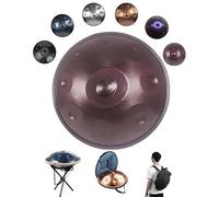 9/10/12 Notes Ensembles De Batterie Handpan - Instrument À Percussion En Acier De Tambour À Main, Handpan Drum En Ré Mineur Avec Sac De Transport Pour La Sonothérapie(C,440HZ/9Note)