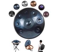 9/10/12 Notes Ensembles De Batterie Handpan - Instrument À Percussion En Acier De Tambour À Main, Handpan Drum En Ré Mineur Avec Sac De Transport Pour La Sonothérapie(D,440HZ/9Note)