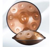 9/10/12 Notes Handpan Drum - Instrument À Percussion En Acier De Tambour À Main, Tambour À Main Harmonique 432 Hz/440 Hz, Instrument De Percussion De 22 Pouces Pour Adultes, Enfants(440Hz,9Notes)