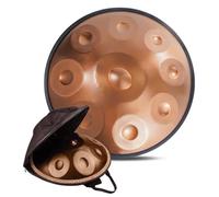 9/10/12 Notes Handpan Drum, Steel Tongue Drum 432 Hz/440 Hz, Instrument À Percussion En Acier De Tambour À Main De 22 Pouces En Ré Mineur, Pour Adultes, Enfants, Débutants(C,432HZ/10Note)