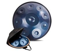 9/10/12 Notes Handpan Drum, Steel Tongue Drum 432 Hz/440 Hz, Instrument À Percussion En Acier De Tambour À Main De 22 Pouces En Ré Mineur, Pour Adultes, Enfants, Débutants(B,440HZ/9Note)
