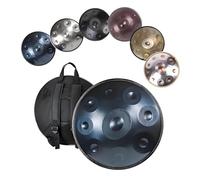 9/10/12 Notes Handpan Drum Tambour À Main En Acier De 55 Cm, Instrument De Percussion, 440/432 Hz - Comprend Une Housse Souple, Des Maillets, Un Support(Blue,432hz 10 Notes)