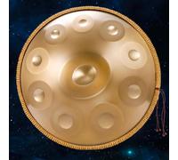 9/10/12 Notes Steel Tongue Drum, 22" D Minor Music Steel Handpan Instruments De Percussion, 432/440 Hz Handpan Drum Sets, Pour Adultes, Enfants, Débutants Instrument De Percussion(C,12 notes(432HZ))