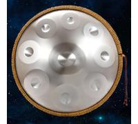 9/10/12 Notes Steel Tongue Drum, 22" D Minor Music Steel Handpan Instruments De Percussion, 432/440 Hz Handpan Drum Sets, Pour Adultes, Enfants, Débutants Instrument De Percussion(A,12 notes(440HZ))