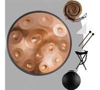 9/10/12 Notes Tambour En Acier, Harmonic Tambour À Main En Ré Mineur De 22 Pouces Pour Adultes, Instruments De Musique À Percussion Ensemble De Tambour À Main(D,12Notes(432Hz))