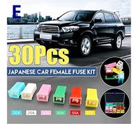 9/12/24/30/60/108 pièces boîte à fusibles de voiture Kit de boîte à fusibles automatique automobile PAL profil bas JCASE Kit de fusibles en forme de boîte Câblage de protection
