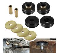 9.4102G Lot de 2 bagues de montage universelles en polyuréthane avec 4 rondelles, 2 manchons et 4 bagues (noir, 2 ensembles)