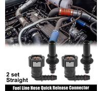 9.49mm à 8mm 90 Degré Voiture Carburant Tuyau Rapide Libération Connecteur 2 Ensemble