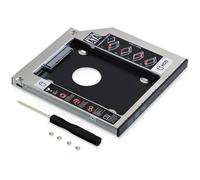9.5 mm Adaptateur de Caddy Disque Dur HDD SSD 2.5\'\' SATA vers SATA Baie Lecteur CD-DVD pour HP Dell Acer ASUS Lenovo Samsung Sony