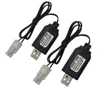 9.6V Ni-Mh Ni-Cd Usb Charge Câble Avec Ket-2Pin Tamiya Pour Voiture Rc,Bateau,Réservoir Câble De Chargeur De Radiocommande Pour 9.6V Lipo Batería Charger (2)