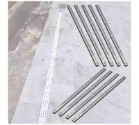 9 7 5 3 Lot de 7 canaux de drainage avec grille, système de gouttière étroit et fin pour cour, terrasse, allée, garage, 2,5 à 1 cm, 5,1 cm, 5,1 cm, 7,6 à 2,4 cm, 12,7 à 2,2 cm, 17,8 à 2,2 cm de large