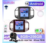 9.7 "Android pour Mitsubishi Pajero 3 V60 V68 V73 1999 - 2011 autoradio multimédia CARPLAY lecteur vidéo GPS Navigation WIFI DVD 6-128G CAM A