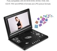 9.8'' DVD Lecteur Portable De Voiture VCD CD AVI (EU) - Noir