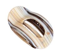 9.8CM Ladies Multicolor Acetic Acid Plate Hair Clips | Hollow Oval Flat Claw Suitable For Thick Long Using Various