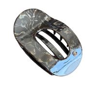 9.8CM Ladies Multicolor Acetic Acid Plate Hair Clips | Hollow Oval Flat Claw Suitable For Thick Long Using Various