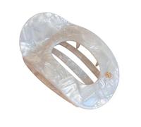 9.8CM Ladies Multicolor Acetic Acid Plate Hair Clips | Hollow Oval Flat Claw Suitable For Thick Long Using Various