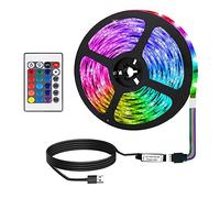 9,8ft Ruban LED USB, 24 Boutons Bande Lumineuse Télécommandée, pour Léclairage à La Maison, Décoration de Fête