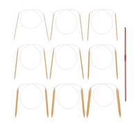 9 Aiguilles à Tricoter, 1 Crochet, Un Bâton à Tricoter Circulaire, Des Aiguilles à Tricoter Circulaires, Des Aiguilles à Tricoter Avec Tube Transparent, Des Aiguilles à Tricoter à Double Pointe.