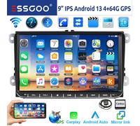 9"" Android 14 4G+64G Carplay Autoradio GPS NAVI WIFI RDS FM BT pour VW Golf 5 6 Passat B6 B7 Polo 6R Touran Tiguan Caddy EOS Jetta