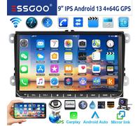 9"" Android 14 4G+64G Carplay Autoradio GPS NAVI WIFI RDS FM BT pour VW Golf 5 6 Passat B6 B7 Polo 6R Touran Tiguan Caddy EOS