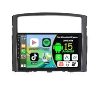 9" Android 15 Autoradio GPS Navigation Précise Cartes Europe Hors Ligne pour Mitsubishi Pajero 2006-2014, Double DIN 8 Core 4+64G CarPlay sans Fil BT5.0 WiFi(S-1(2G+64G))