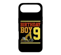 9 Ans Anniversaire garçon Construction Camion Bulldozer thème Coque pour iPhone Air
