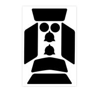 9 Autocollants Stickers Rétro Réfléchissants Noir pour Casque Moto - Adhésifs Réfléchissants de Signalisation Homologués Normes Française - Visibilité de Nuit