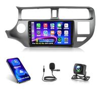 9"" Autoradio [4+64G] Android pour KIA Rio 2012-2015 CarPlay/Android Auto Sans Fil,Mirror Link,32EQ DSP,écran partagé,caméra,micro