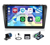 9"" Autoradio [4+64Go] Android pour Mazda 3 2004-2009 - CarPlay Sans Fil, GPS, WiFi, SWC, Canbus, écran IPS,multiples UI,caméra