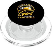 9 Ball Girl Living in 8 Ball World | Billard Billard Billard PopSockets PopGrip pour MagSafe