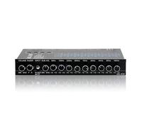 9-Band Car Audio Equalizer, 6-Channel Output with 2-Channel Input, Subwoofer Frequency 30Hz-120Hz, Car Amplifier EQ For Motorcycle, Boat, RV