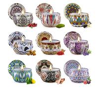 9 Bougies Cadeau Bougie parfumée, Cire de soja Bougie en Portable, pour L'aromathérapie Mariage Bath Yoga Cadeau de Fête des Mères, Anniversaire, pour Fête Décor