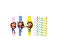9 Bougies d'anniversaire Gabby et la Maison magique - Multicolore