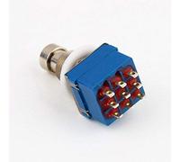 9 broches 3PDT Guitare Effets Pédale Box Stomp Foot Metal Switch True Bypass écologique et durable