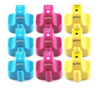 Go Inks 3 C/M/Y Ensemble de 3 Cartouches d'encre à remplacer HP 363 Compatible/Non-OEM pour HP Photosmart Imprimantes (9 Encres)